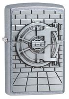 Зажигалка ZIPPO Classic с покрытием Street Chrome™, латунь/сталь, серебристая, матовая, 36x12x56 мм, 29555