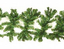Гирлянда "Рождественская" 30, темно-зеленая, хвоя - PVC, 270х20 см, MOROZCO