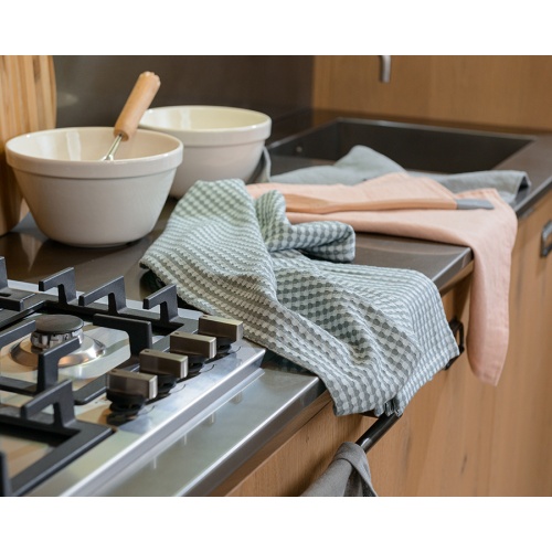 Набор вафельных кухонных полотенец из умягченного хлопка essential, 50х70 см фото 2