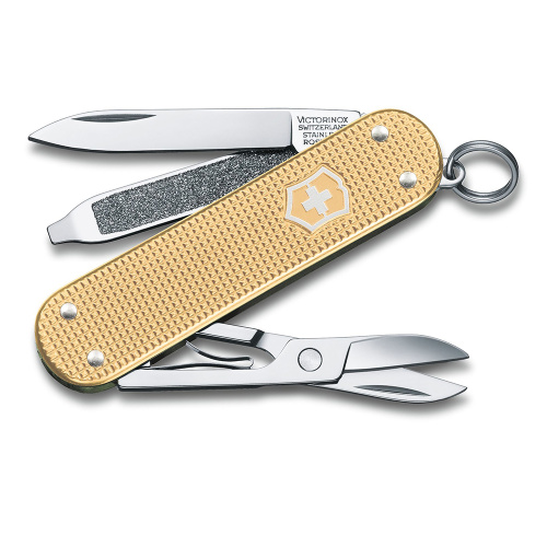 Нож Victorinox Alox Classic, 58 мм, 5 функций, золотистый (подар. упаковка)