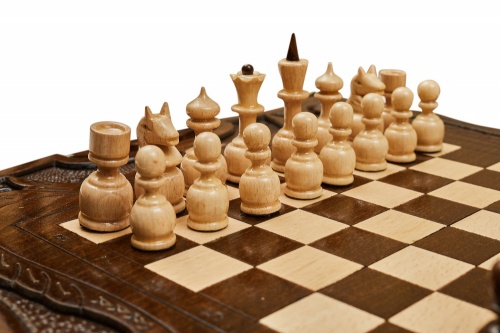 Шахматы резные с Араратом, ручкой и ложементом 40, Haleyan фото 5