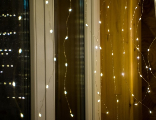 Световой занавес "Роса", мини LED-огни, SNOWHOUSE фото 2