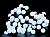 Электрогирлянда "Большие белые мультишарики", 100 белых LED ламп, 15м, коннектор, черный провод, уличные, SNOWHOUSE