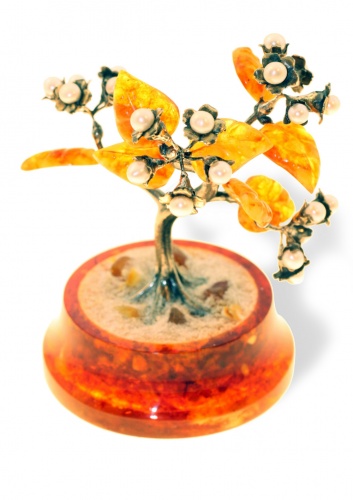 Сувенир "Цветущая сакура" из янтаря, prlTR фото 2