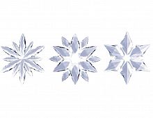 Снежинка "Сиреневый хрусталь", акрил, 12 см, разные модели, Kurts Adler