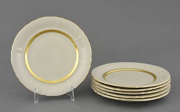 Набор тарелок десертных тарелок 19 см. слоновая кость 6 шт. арт.07560319-1239, Leander
