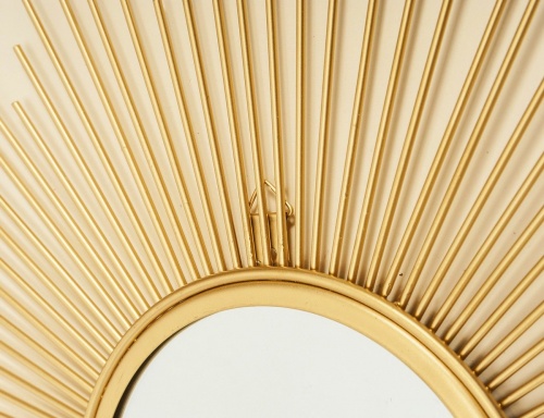 Настенное зеркало "Солнышко лучистое" золотое, 50 см, Boltze фото 4