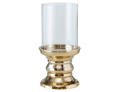 Подсвечник для одной свечи "Джэйроми", металлический со стеклянным стаканом, 29 см, Boltze фото 5