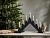 Светильник-горка рождественский декоративный KARIN на 7 свечей, деревянный, серый, 42х34 см, STAR trading