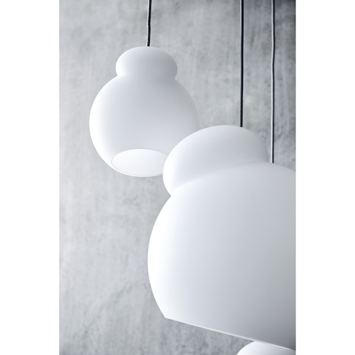 Лампа подвесная air, 32,5хD28 см, белое опаловое стекло фото 6