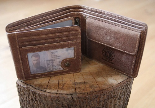 Бумажник Klondike Rob, коричневый, 12,5x10 см фото 13