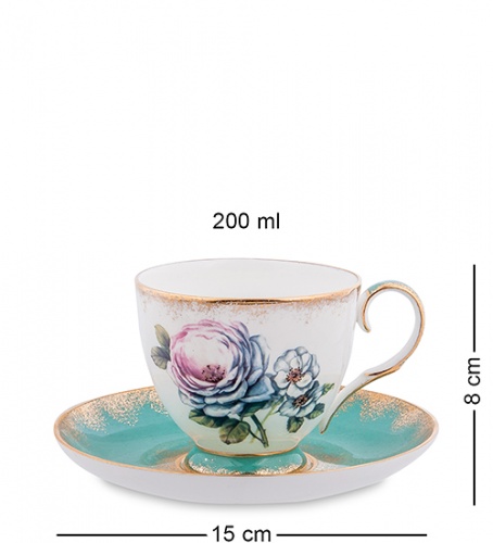 JK- 22 Чайный набор на 4 перс."Цветок Неаполя" (Pavone) фото 2