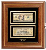 HB-003 Панно "Банкнота 100 USD (доллар) США - 2/size"