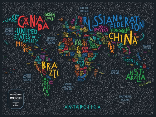 Карта travel map letters world фото 26