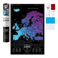Карта travel map black europe