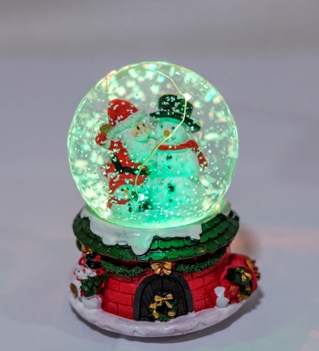 PM-67 Шар со снегом муз. с подсветкой «Рождественское Чудо» фото 4