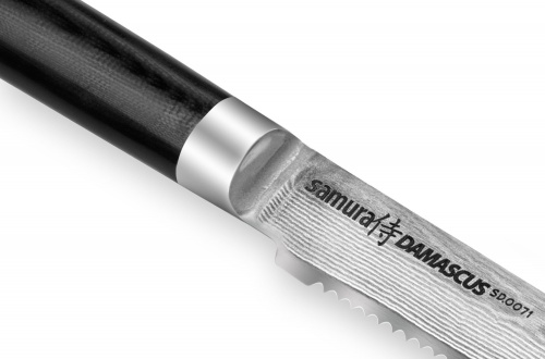 Нож Samura для томатов Damascus, 12 см, G-10, дамаск 67 слоев фото 2