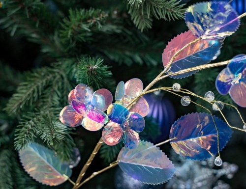 Гирлянда "Небесные листья" с бусинами и цветами, 120 см, Peha Magic фото 4