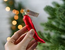 Ёлочная игрушка ОСТРЫЙ ПЕРЧИК, стекло, 12 см, Inge Glas
