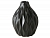 Керамическая ваза "Залина", чёрная, 15х12 см, Boltze