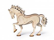 Конструктор 3D деревянный Lemmo Конь