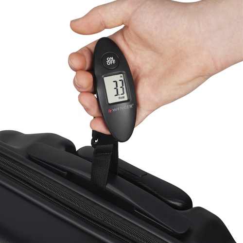 Мини-весы для багажа Wenger электронные, черные, до 40 кг, 1x27x46 см фото 2