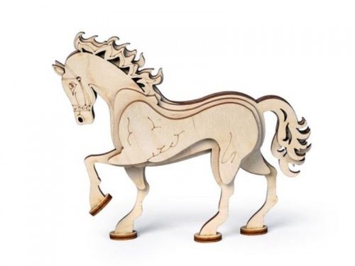 Конструктор 3D деревянный Lemmo Конь