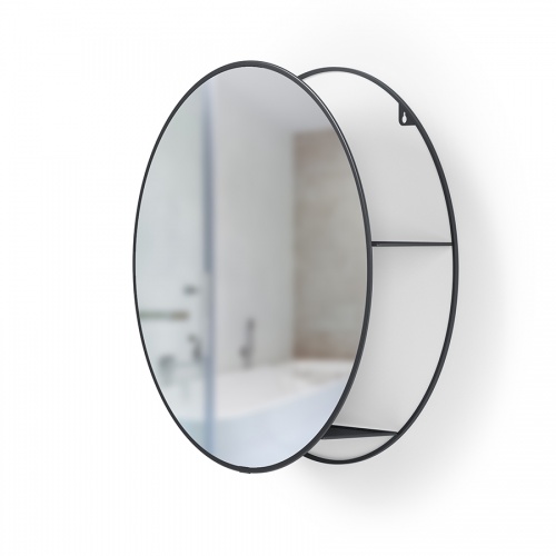 Зеркало настенное Cirko D50 см чёрное фото 6