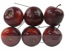 Аксессуар для декорирования "Яблочки" на проволоке, красные, 7 см (6 шт.), Hogewoning