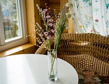 Искусственные полевые цветы "Сиреневая нежность", декоративная ветка, полиэстер, 60 см, Kaemingk
