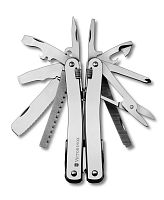 Мультитул Victorinox SwissTool Spirit 27, 105 мм, 27 функций, кожаный чехол с поворотным креплением, 3.0227.L1