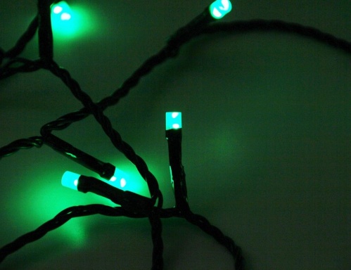 Светодиодная гирлянда "Нить объемная", LED лампы, прозрачный PVC провод, контроллер, таймер, уличная, Kaemingk фото 6