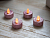 Набор светодиодных чайных свечей СТИЛЬНЫЕ ИСКОРКИ, розовые, тёплые белые LED-огни мерцающие, 4х3.8 см, 4 шт., Koopman International