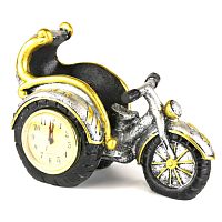 Часы патинированные золотом "Трицикл" 20*15*10 см