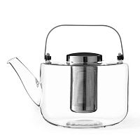Заварочный чайник с ситечком Bjorn 1,3 литра, из прозрачного стекла