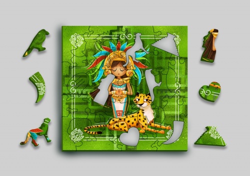 Деревянный пазл-головоломка Mr.Puzz Интерактивный &quot;Принцесса Майя&quot; фото 7