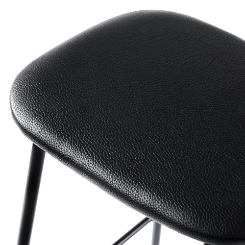 Набор из 2 полубарных стульев randall, экокожа, черные фото 6