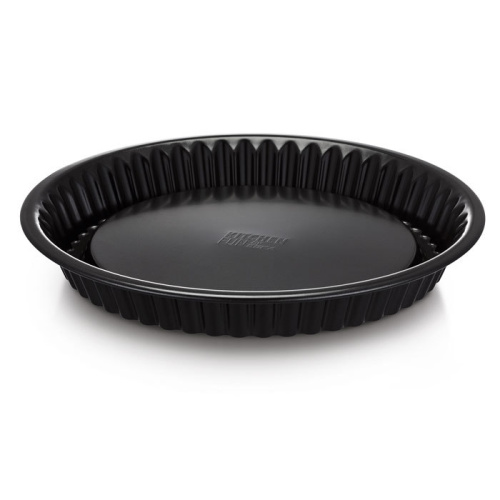 Форма для выпечки пирога диаметром 30 см BAKEWARE от BEKA, изготовленная из углеродистой стали, цвет - чёрный