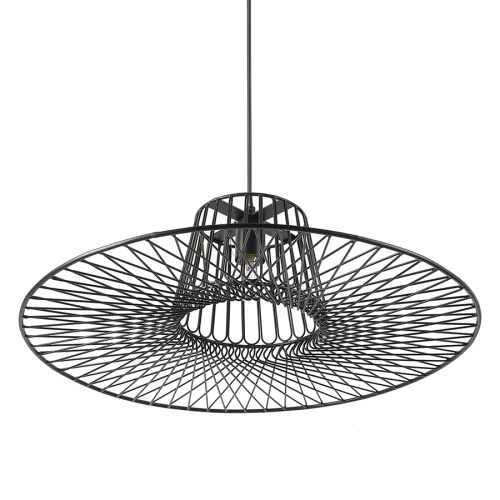 Светильник подвесной vinger, D60,5х18 см, черный фото 7