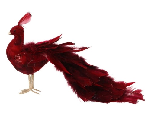 Украшение "Красный павлин", перо, Edelman фото 6