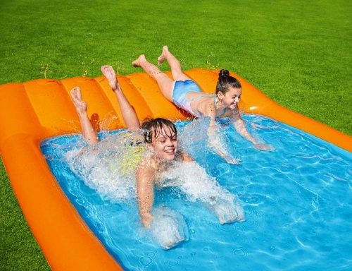 Надувной бассейн Slide-In Splash, 341x213x38 см, от 2 лет, BestWay, фото 3