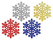 Деревянная елочная игрушка Снежинка - Морозная Геометрия 15 см, Winter Deco