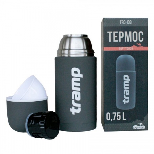 Термос Tramp Soft Touch 1 л серый TRC-109 фото 5