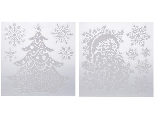 Наклейки для декорирования окон "Снежный праздник", 28х38 см, разные модели, Koopman International фото 3