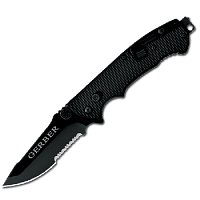 Нож Gerber Tactical Hinderer CLS, черный, серейторное лезвие, коробка, 22-01870