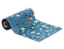 Лента для декорирования РОЖДЕСТВЕНСКАЯ РАДОСТЬ (Звёзды), 15х270 см, Due Esse Christmas