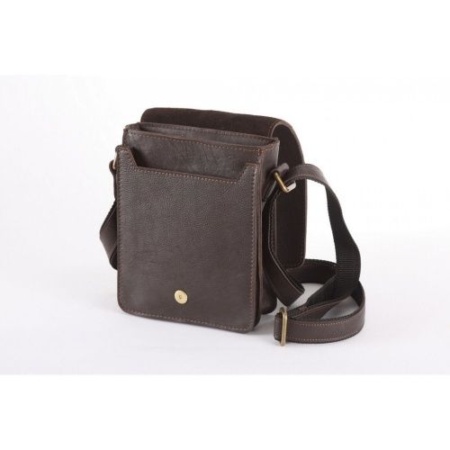 Классическая сумка, плечевая, коричневая фото 2