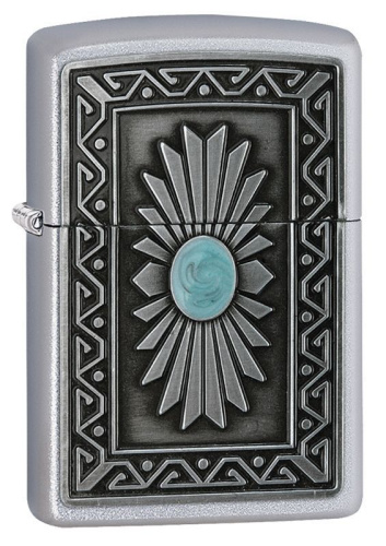 Зажигалка ZIPPO Classic с покрытием Satin Chrome™, латунь/сталь, серебристая, матовая, 36x12x56 мм, 29105