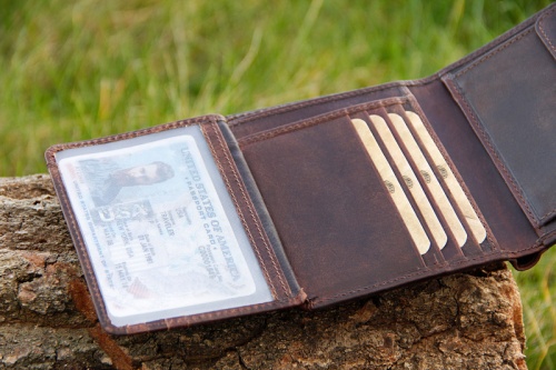 Бумажник Klondike Digger Cade, темно-коричневый, 12,5x10x2 см фото 4