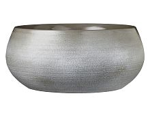 Керамическое кашпо-чаша ДОУРО, серое, 14х34 см, Edelman, Mica